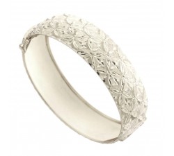 BRACCIALE DONNA RIGIDO IN ORO BIANCO 18 KT