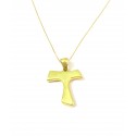 COLLANA CON TAU IN ORO GIALLO 18 KT