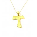 COLLANA CON TAU IN ORO GIALLO 18 KT