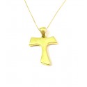 COLLANA CON TAU IN ORO GIALLO 18 KT