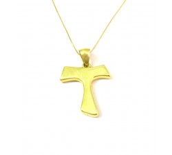 COLLANA CON TAU IN ORO GIALLO 18 KT