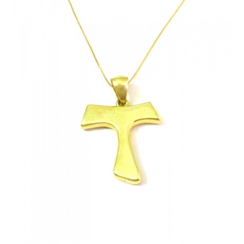 COLLANA CON TAU IN ORO GIALLO 18 KT