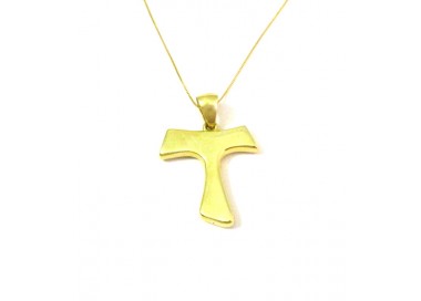 COLLANA CON TAU IN ORO GIALLO 18 KT