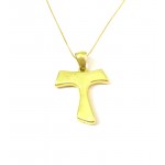 COLLANA CON TAU IN ORO GIALLO 18 KT