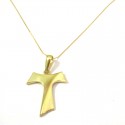 COLLANA CON TAU IN ORO GIALLO 18 KT