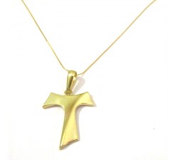 COLLANA CON TAU IN ORO GIALLO 18 KT