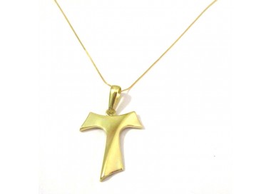 COLLANA CON TAU IN ORO GIALLO 18 KT