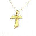 COLLANA CON TAU IN ORO GIALLO 18 KT