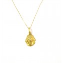 COLLANA PORTAFORTUNA DEA BENDATA IN ORO GIALLO 18 KT