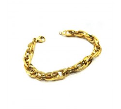 BRACCIALE CATENA DA DONNA IN ORO GIALLO 18 KT