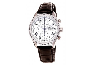 OROLOGIO CHRONO PAUL PICOT GENTLEMAN TACHYMETER BIANCO 2127S