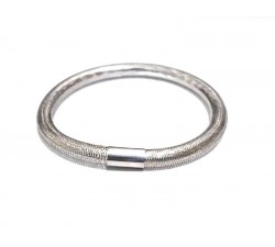 BRACCIALE IN ORO BIANCO 18 KT ELASTICO