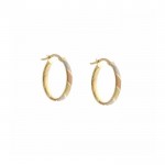 ORECCHINI CERCHI IN ORO GIALLO BIANCO E ROSA 18 KT