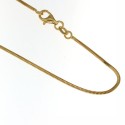 COLLANA E BRACCIALE CODA DI TOPO IN ORO GIALLO 18 KT