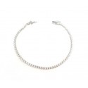 BRACCIALE TENNIS IN ORO BIANCO 18KT CON ZIRCONI BIANCHI