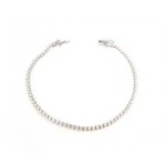 BRACCIALE TENNIS IN ORO BIANCO 18KT CON ZIRCONI BIANCHI