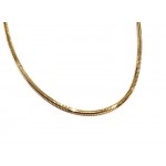 COLLANA CODA DI TOPO IN ORO GIALLO 18 KT CM 60