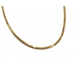 COLLANA CODA DI TOPO IN ORO GIALLO 18 KT