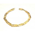 BRACCIALE PIASTRINA UOMO ORO GIALLO 18 KT