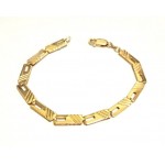 BRACCIALE PIASTRINA UOMO ORO GIALLO 18 KT