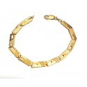 BRACCIALE PIASTRINA UOMO ORO GIALLO 18 KTT 