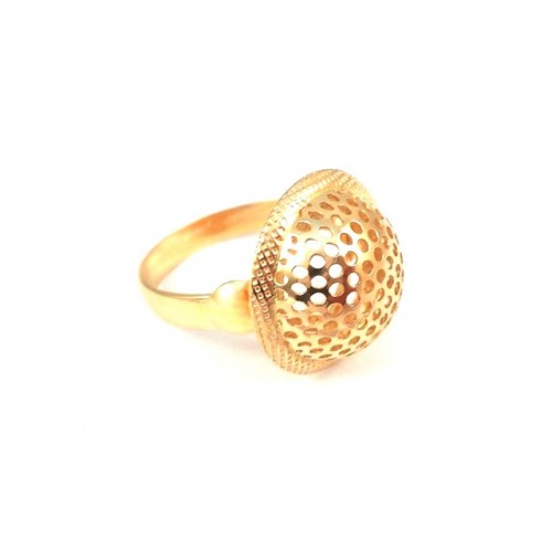 ANELLO DA DONNA IN ORO GIALLO 18 KT TRAFORATO