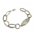 BRACCIALE CATENA DONNA IN ORO BIANCO 18 KT