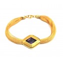 Bracciale da donna in oro giallo 18 kt con ametista