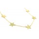 COLLANA DA DONNA CON 5 STELLE IN ORO GIALLO 18 KT