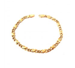 BRACCIALE DA UOMO CATENA IN ORO GIALLO 18 KT