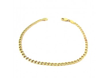 BRACCIALE CATENA IN ORO GIALLO 18 KT UOMO