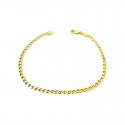 BRACCIALE CATENA IN ORO GIALLO 18 KT UOMO