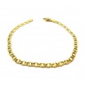 BRACCIALE CATENA UOMO IN ORO GIALLO 18 KT