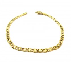 BRACCIALE CATENA UOMO IN ORO GIALLO 18 KT