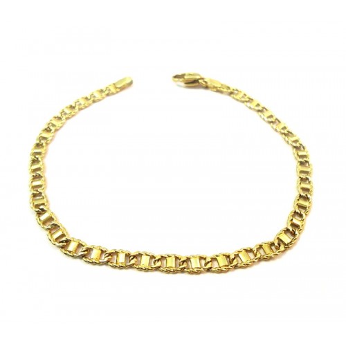 BRACCIALE CATENA UOMO IN ORO GIALLO 18 KT