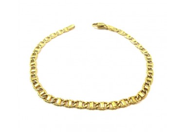 BRACCIALE CATENA UOMO IN ORO GIALLO 18 KT