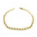 BRACCIALE CATENA UOMO IN ORO GIALLO 18 KT