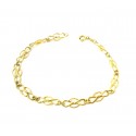 BRACCIALE CATENA DA DONNA IN ORO GIALLO 18 KT 