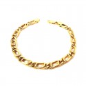 BRACCIALE CATENA GRUMETTA IN ORO GIALLO 18 KT UNISEX