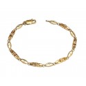 BRACCIALE DA DONNA IN ORO GIALLO 18 KT CON ZIRCONI TAGLIO BRILLANTE