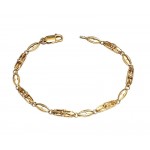 BRACCIALE DA DONNA IN ORO GIALLO 18 KT CON ZIRCONI TAGLIO BRILLANTE