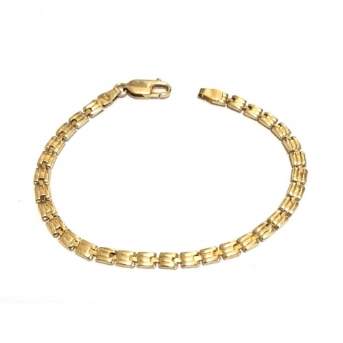 BRACCIALE UNISEX ORO GIALLO 18 KT MODELLO SCATOLATO