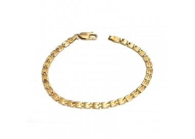 BRACCIALE UNISEX ORO GIALLO 18 KT MODELLO SCATOLATO