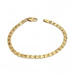 BRACCIALE UOMO ORO GIALLO 18 KT MODELLO SCATOLATO
