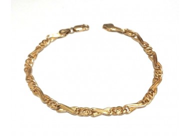 BRACCIALE CATENA UOMO ORO GIALLO 18 KT