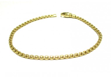 BRACCIALE UOMO CATENA ROLO'IN ORO GIALLO 18 KT