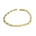 BRACCIALE UOMO CATENA ALTERNATA IN ORO GIALLO 18 KT