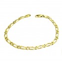 BRACCIALE UOMO CATENA ALTERNATA IN ORO GIALLO 18 KT