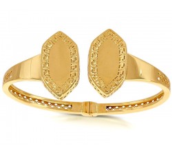 BRACCIALE RIGIDO DA DONNA TRAFORATO IN ORO GIALLO 18 KT