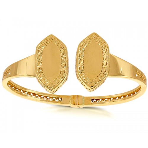 BRACCIALE RIGIDO DA DONNA TRAFORATO IN ORO GIALLO 18 KT